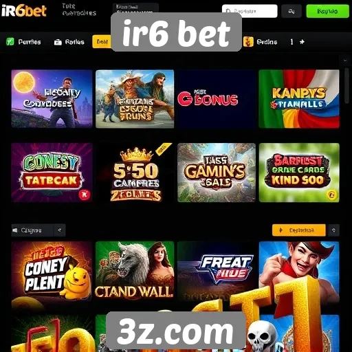 Opções de jogos disponíveis na plataforma ir6 bet